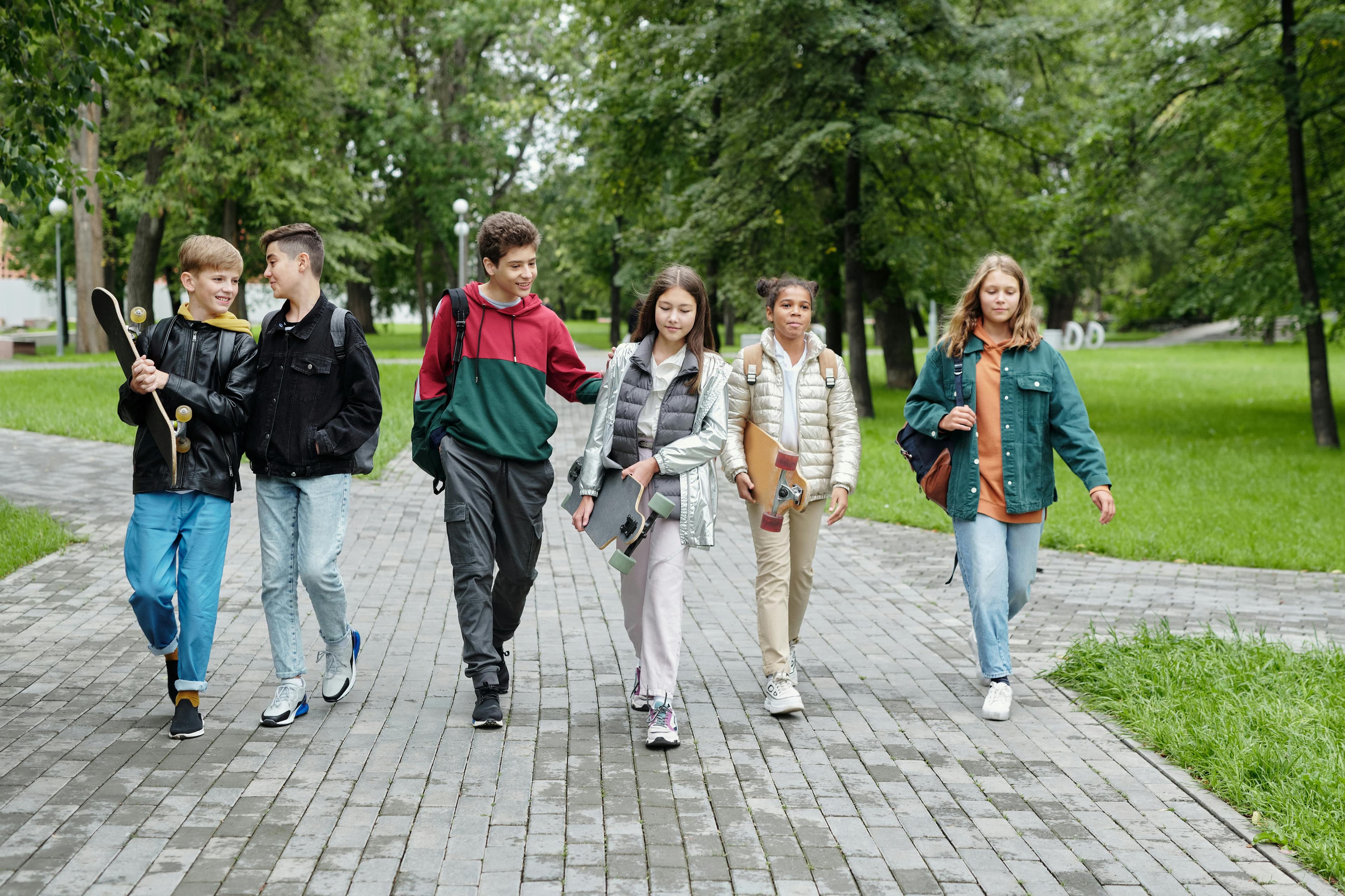 Teenagers collaboration